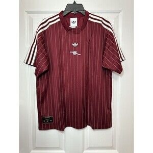 Size M Adidas Arsenal Terrace Icon Soccer Jersey Collegiate Burgundy Men KB6427